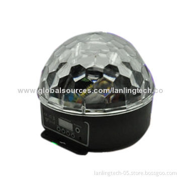 Remote Control DMX 6W RGBYWV Rotation Crystal Ball Party LightNew